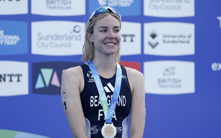 Paris Olympics: France’s Cassandre Beaugrand wins women’s triathlon gold