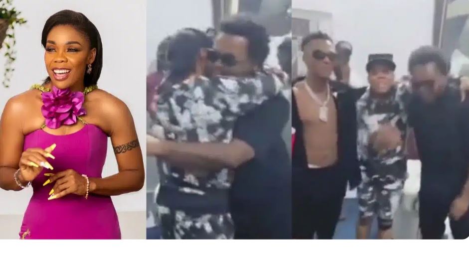 Kaffy’s Priceless Reaction to Surprise Meeting with Wizkid and Olamide Captivates Fans