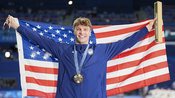Paris Olympics: Bobby Finke Breaks World Record to Win Men’s 1500m Freestyle Gold