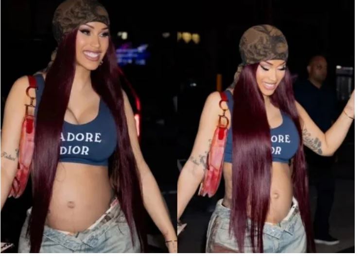 Pregnant Cardi B Proudly Displays Her Baby Bump While Shopping in New York