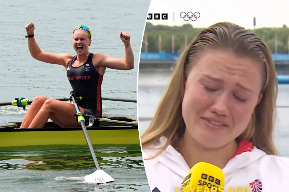 Paris Olympics: GB rower Lola Anderson pays tribute to late father with Olympic gold
