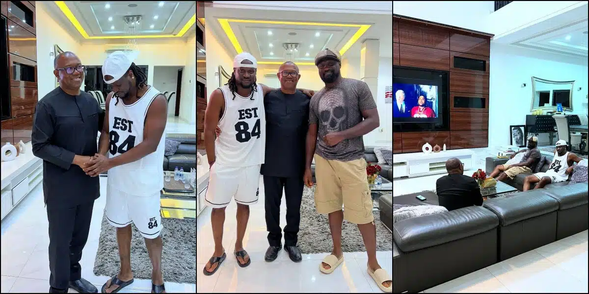 Peter Obi Visits PSquare’s Paul and Jude Okoye in Effort to Foster Reconciliation