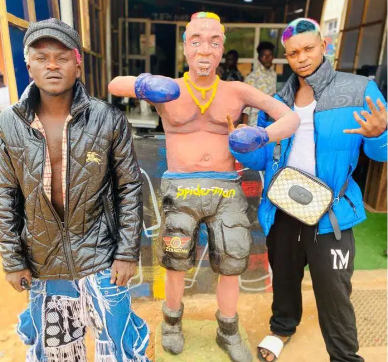 Hilarious Reactions as Portable Poses with His Lookalike Statue