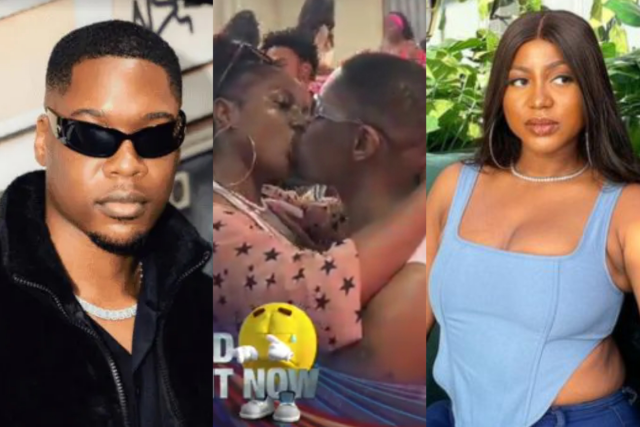 BBNaija Season 9: Shaun and Wanni Share First Passionate Kiss During Pool Party