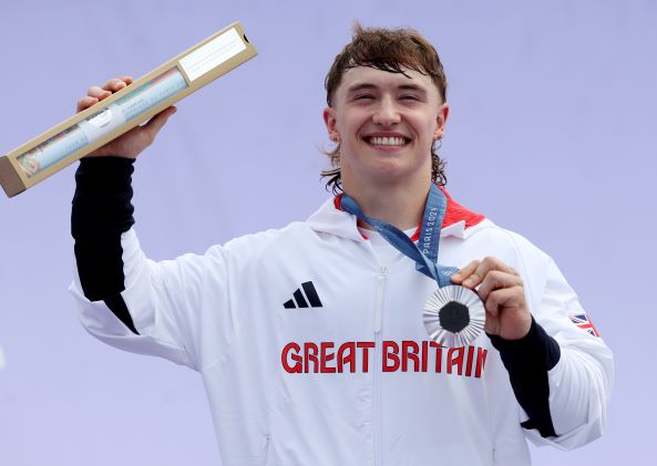 Paris Olympics: Kieran Reilly secures silver for Great Britain in BMX freestyle