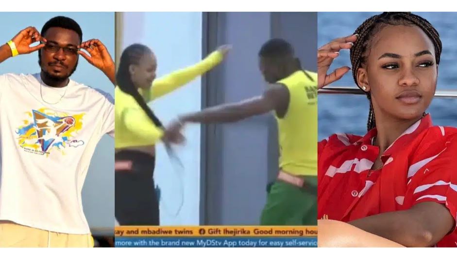 BBNaija Season 9: Fans Swoon as Toby Forge Serenades Victoria